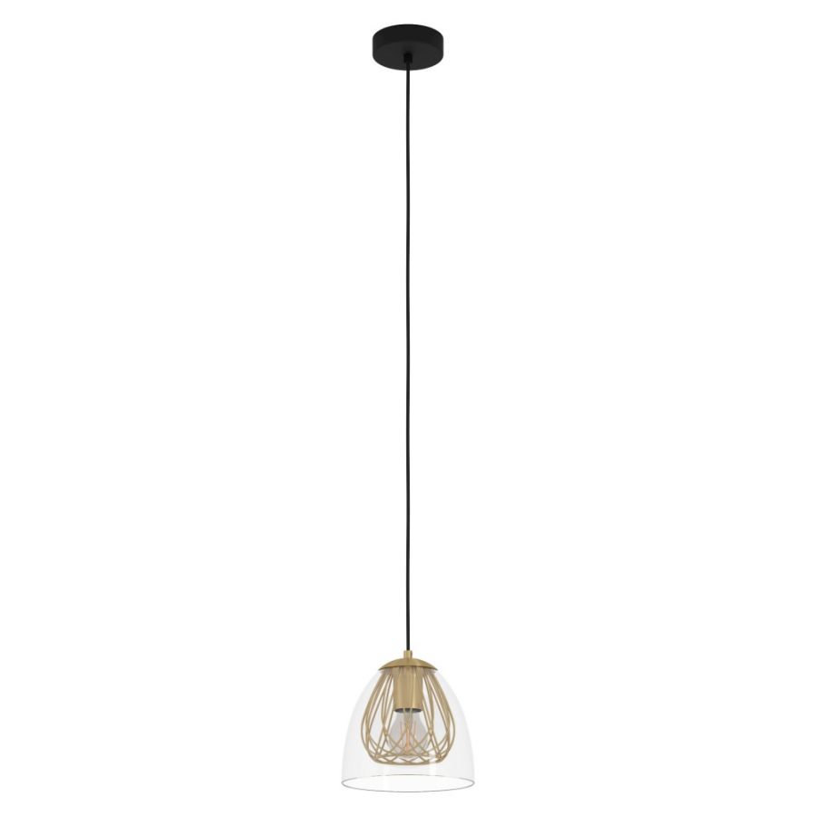 Lustră de interior JAZMINIA - Art. 390037, Eglo, Negru, alamă