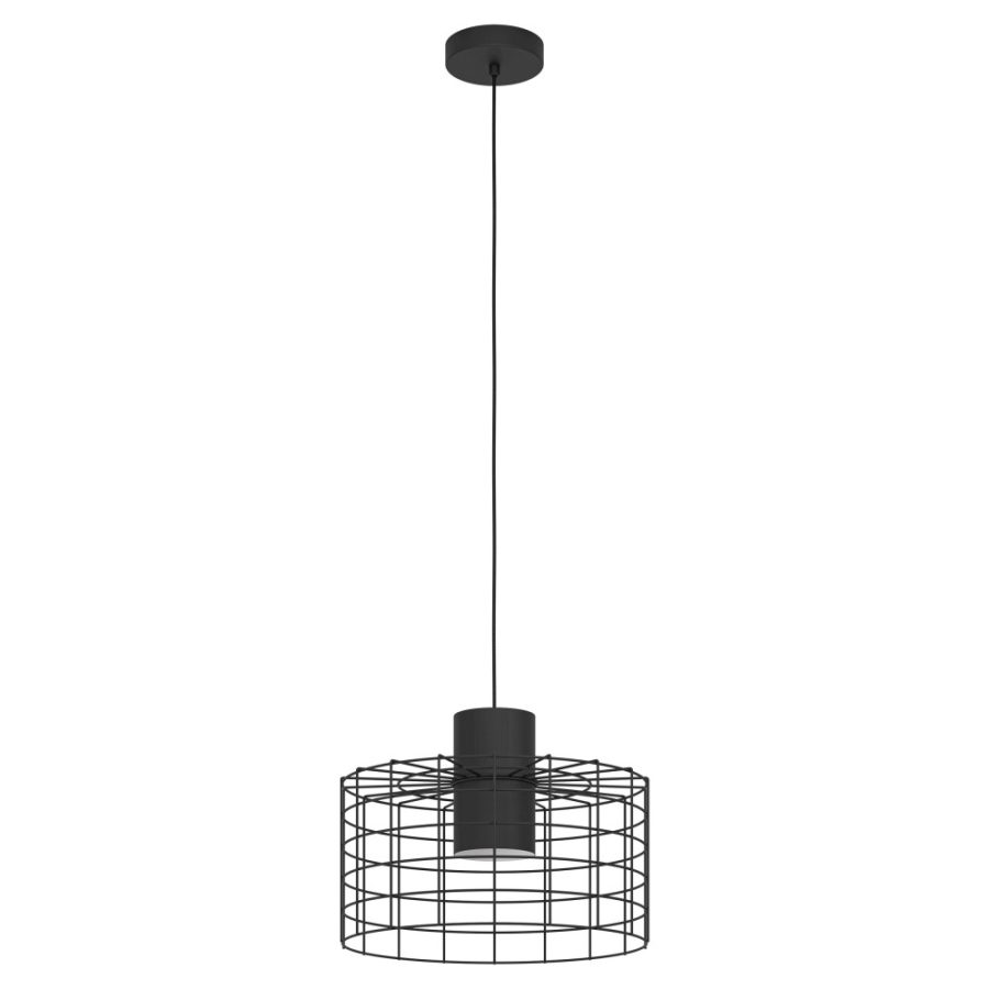 Lustră de interior MILLIGAN - Art. 43627, Eglo, Negru, alb
