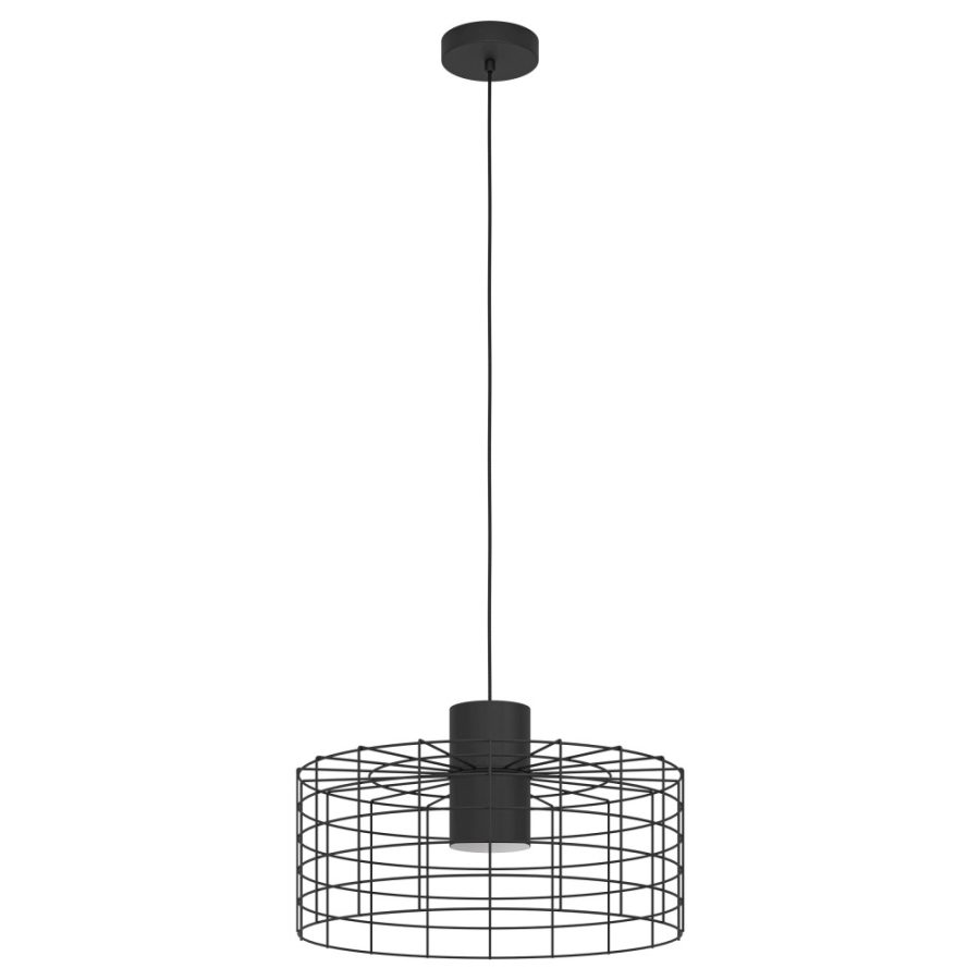 Lustră de interior MILLIGAN - Art. 43628, Eglo, Negru, alb