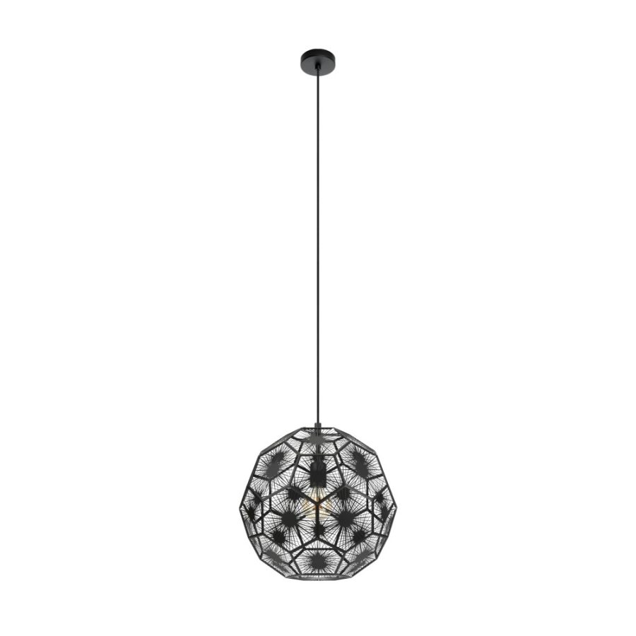 Pendul de interior SKOURA 1 - Art. 39618, Eglo, Negru