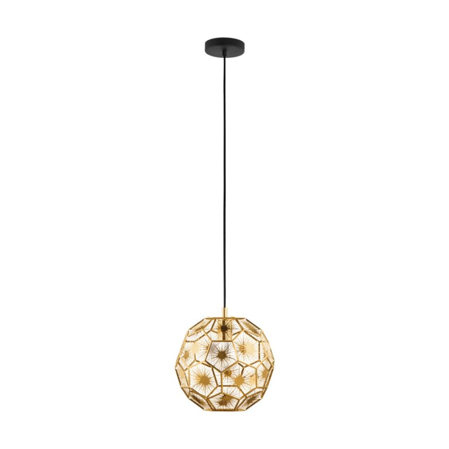 Pendul de interior SKOURA - Art. 39754, Eglo, Negru, alamă