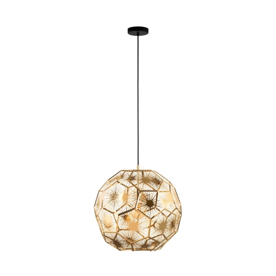 Pendul de interior SKOURA - Art. 39756, Eglo, Negru, alamă
