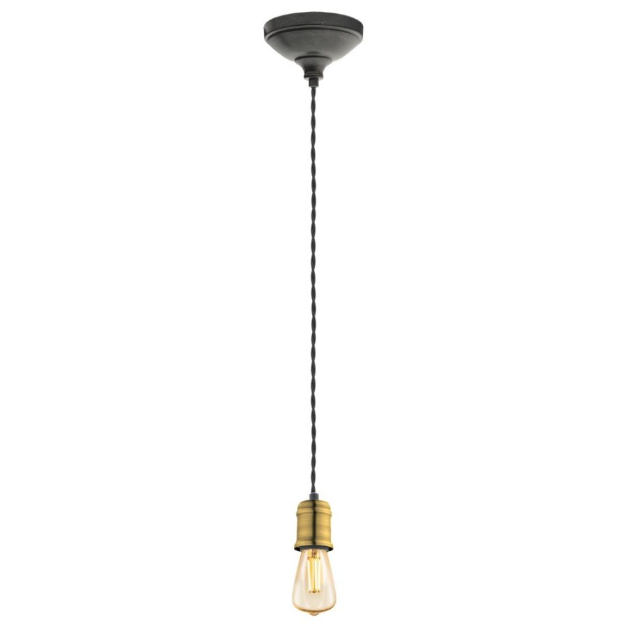 Pendul de interior YORTH - Art. 32537, Eglo, Negru auriu