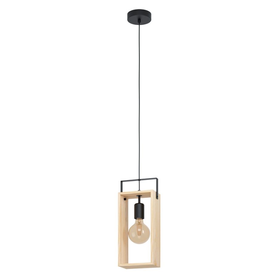 Pendul de interior FAMBOROUGH - Art. 43413, Eglo, Negru, natural