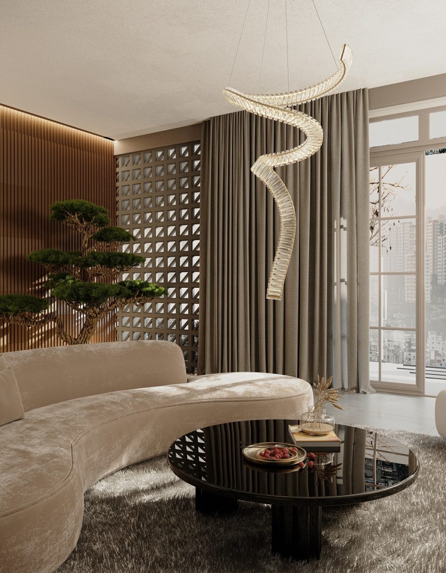 Suspensie de interior CHARME P0477, Maxlight, auriu