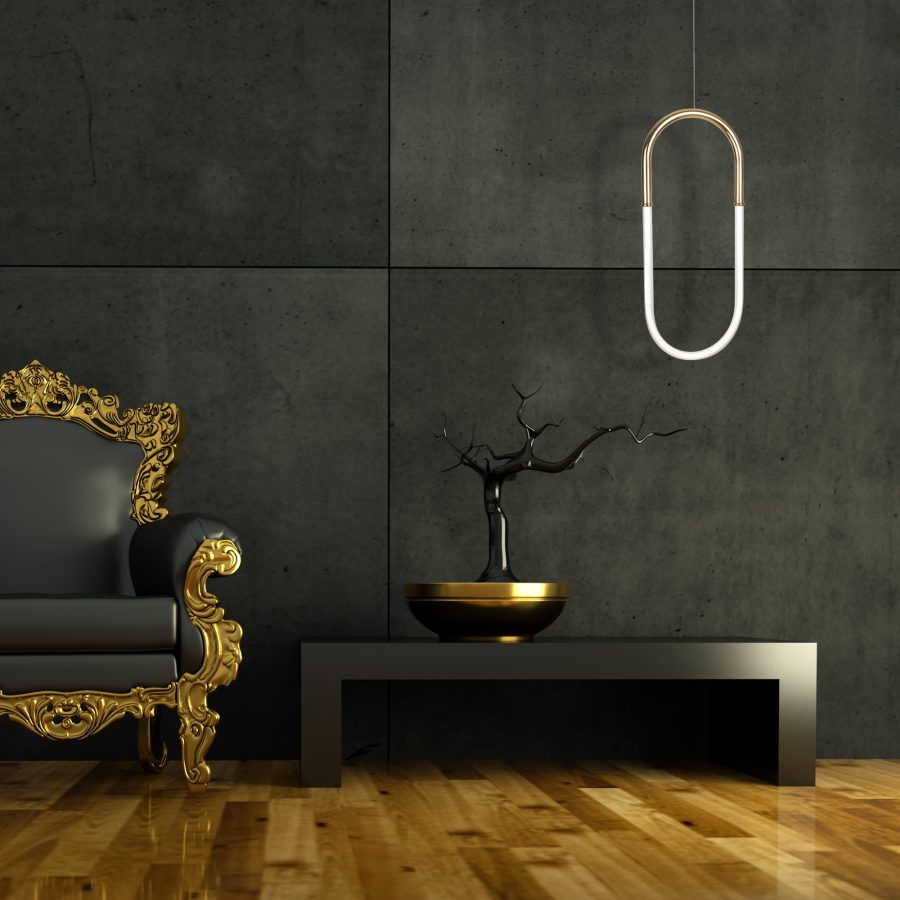 Suspensie de interior OLIVIA P0429D, Maxlight, auriu