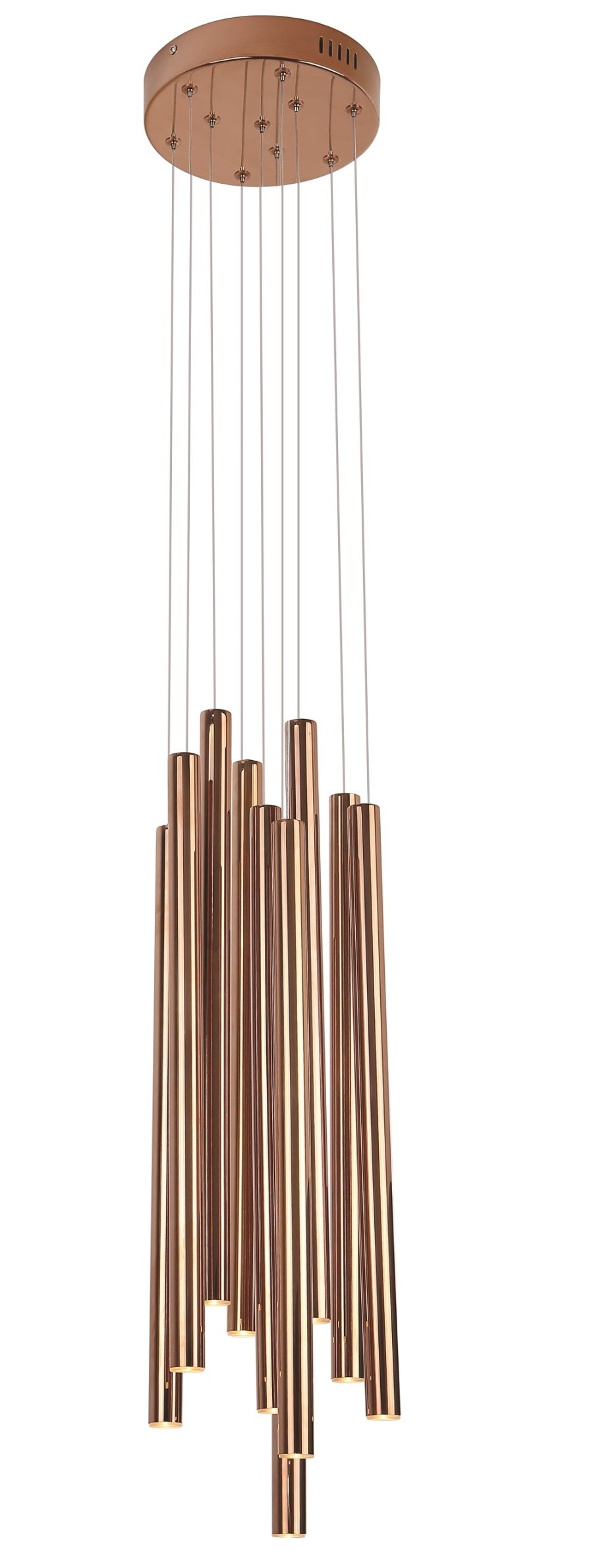 Suspensie de interior ORGANIC Ix10 P0205D, Maxlight, cupru