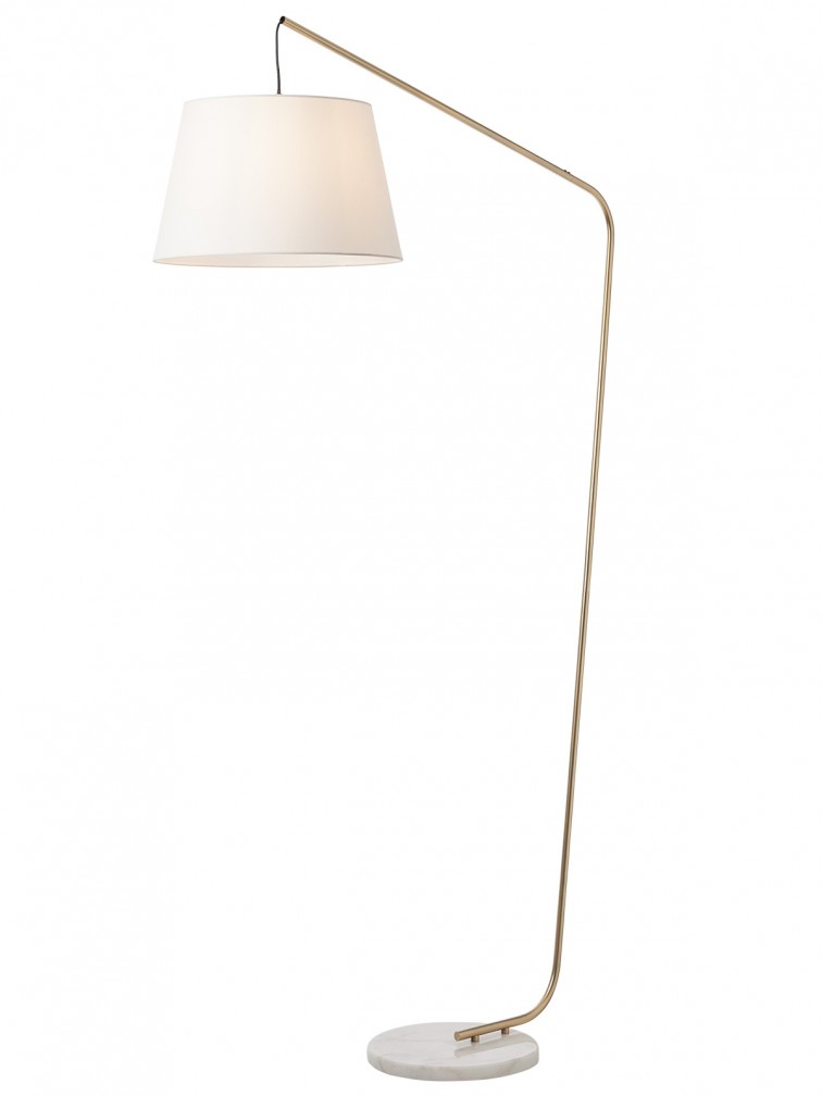 Lampadar de interior KERMIT - Art. 01-3077, Smarter, Auriu Mat/Beige