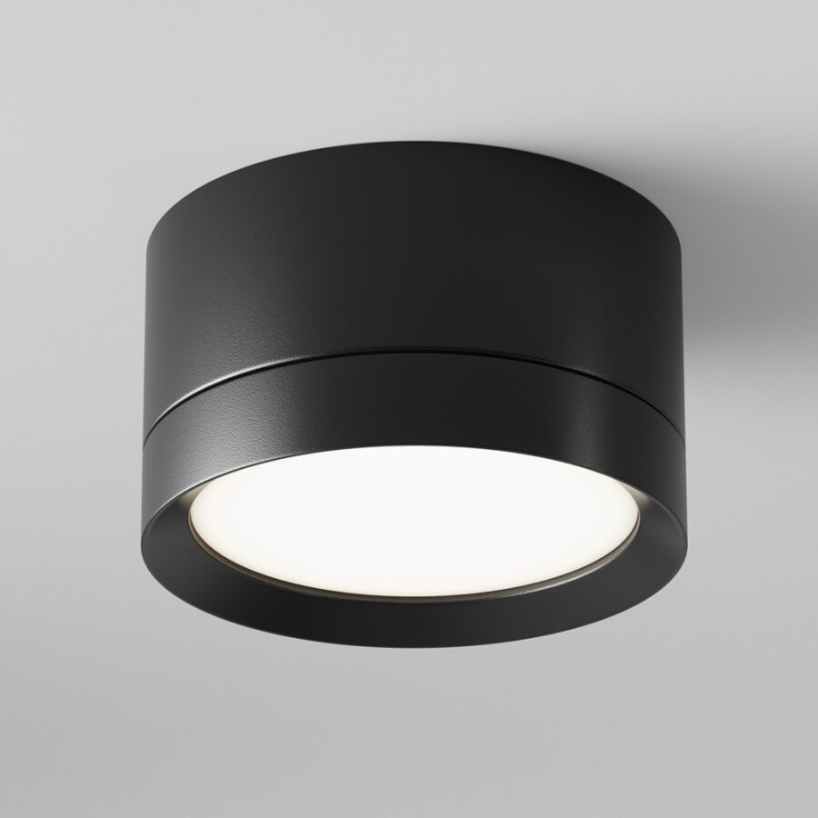 Plafonieră de interior Maytoni Hoop - Art. C086CL-GX53-SRD-B, Negru