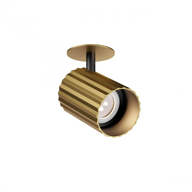 Miniproiector de interior DELPHI - Art. 01-3399, Redo, GU10 1X7W, Auriu mat