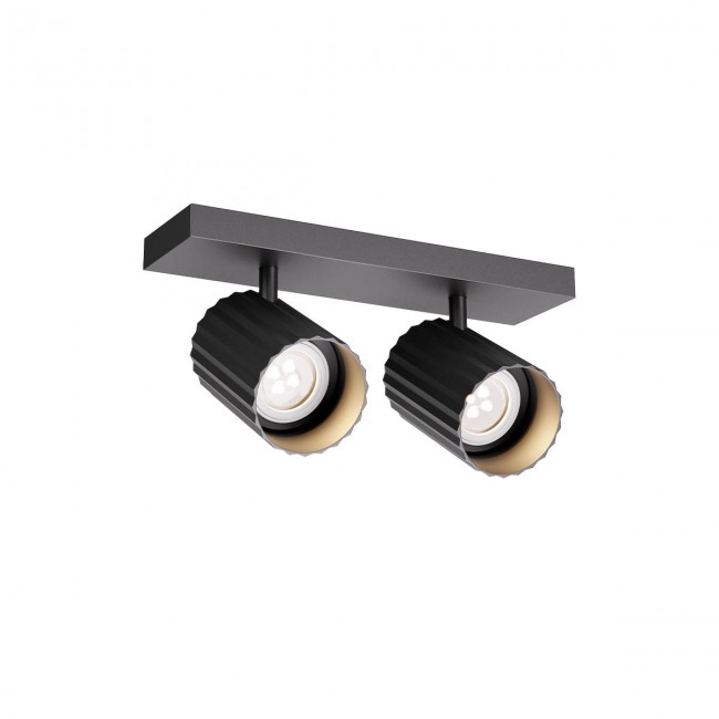 Miniproiector de interior DELPHI - Art. 01-3403, Redo, GU10 2X7W, Negru Mat
