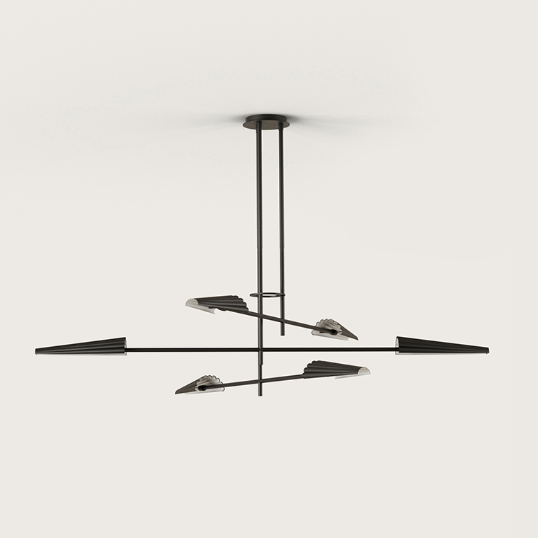 Lustră de interior BION - Art. C1306/6, Aromas del Campo, Negru