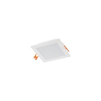 Corp încastrat pătrat cu LED XFACE 6W 100-240V AC 4000K CRI.80 IP40 120° Alb mat