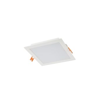 Corp încastrat pătrat cu LED XFACE 12W 100-240V AC 3000K CRI.80 IP40 120° Alb mat