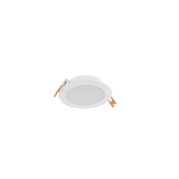 Corp încastrat rotund cu LED XFACE 6W 100-240V AC 4000K CRI.80 IP40 120° Alb mat