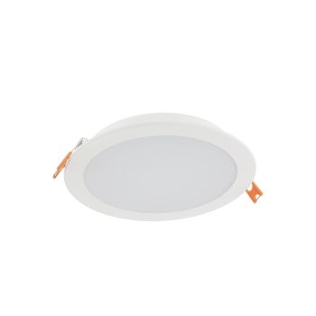 Corp încastrat rotund cu LED XFACE 18W 100-240V AC 3000K CRI.80 IP40 120° Alb mat