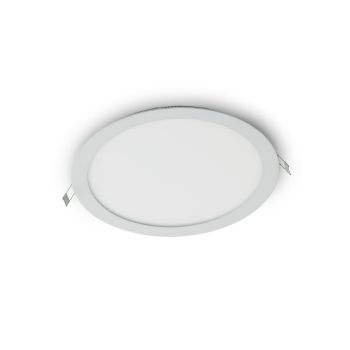 Corp încastrat rotund cu LED XFLAT 30W 220-240V AC 3000K CRI.83 IP40 110° Alb mat