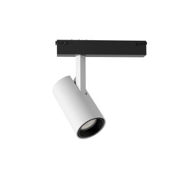 Proiector orientabil și dimabil (DALI) pentru montajul în profilele sistemelor XCLICK M 12,9W 48V 4000K Alb mat