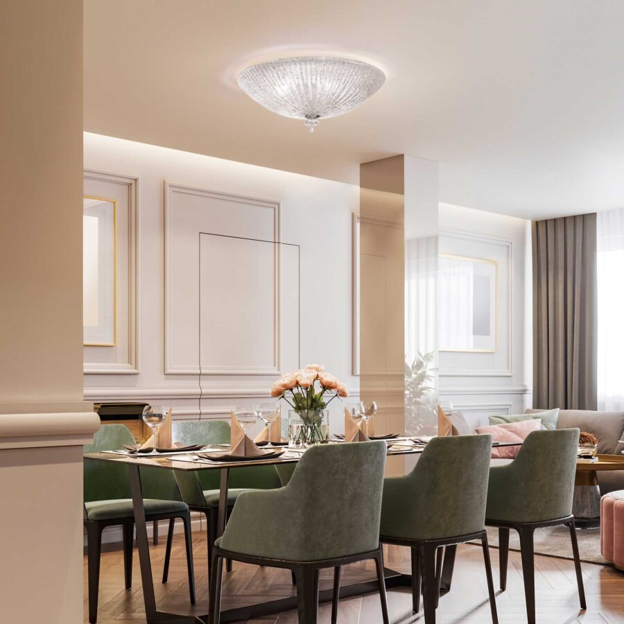 Plafonieră de interior SHELL - Art. 008622, Ideal Lux, Transparent