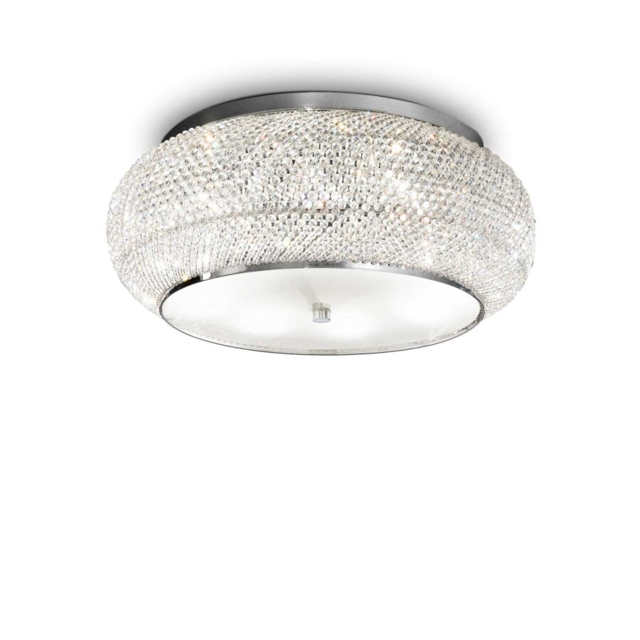 Plafonieră de interior PASHA' - Art. 100746, Ideal Lux, Crom