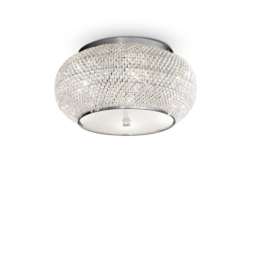 Plafonieră de interior PASHA' - Art. 100784, Ideal Lux, Crom
