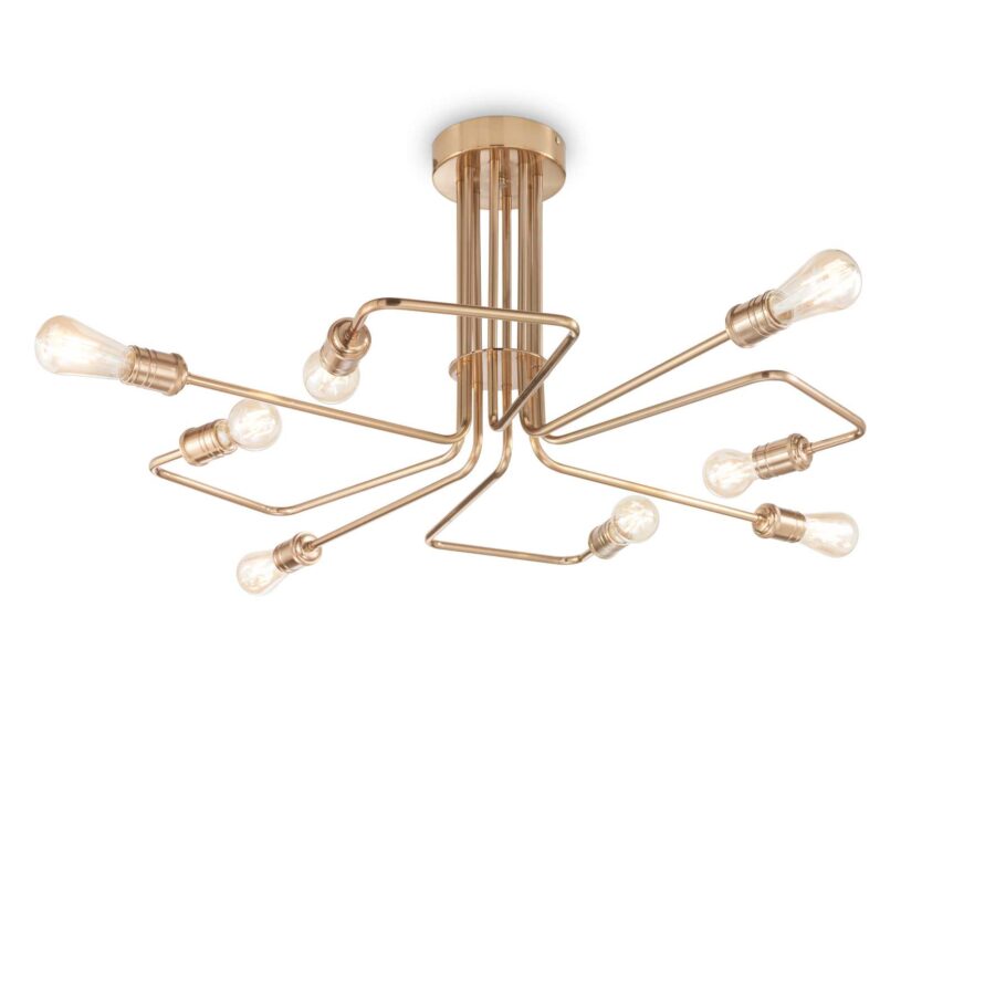 Plafonieră de interior TRIUMPH - Art. 160313, Ideal Lux, Alamă