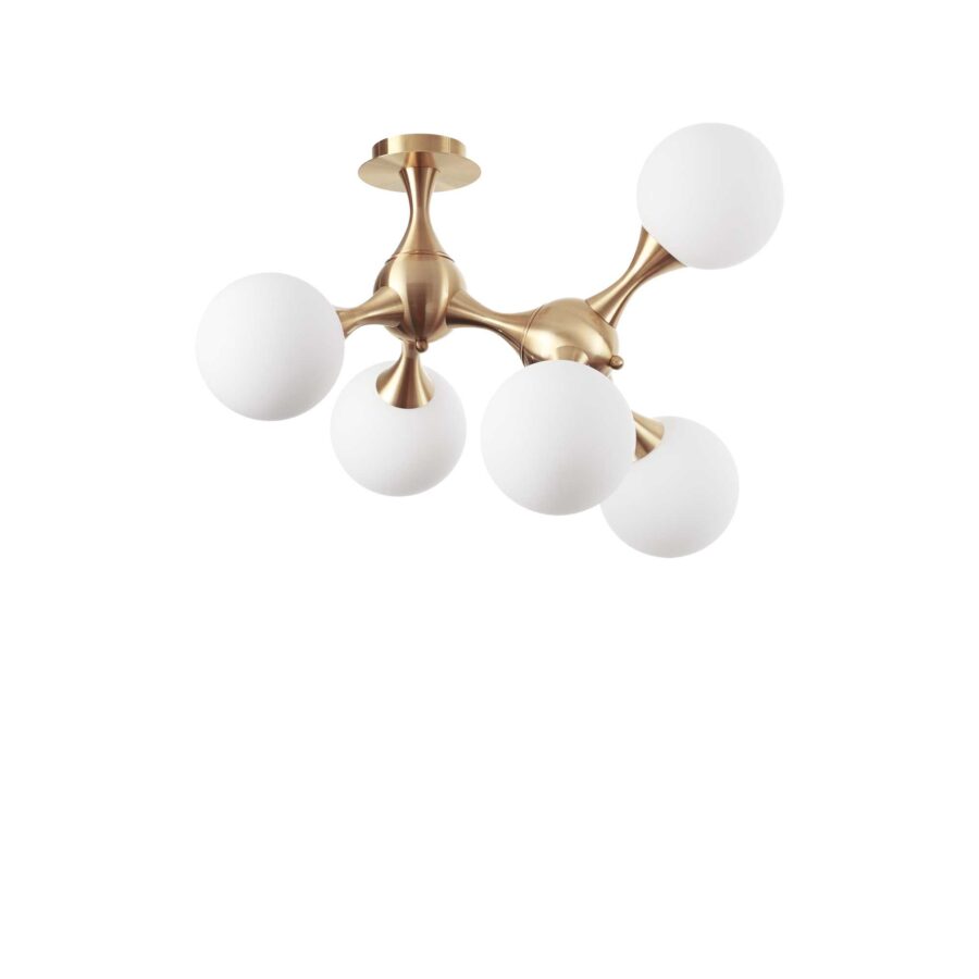 Plafonieră de interior NODI - Art. 241050, Ideal Lux, Alamă