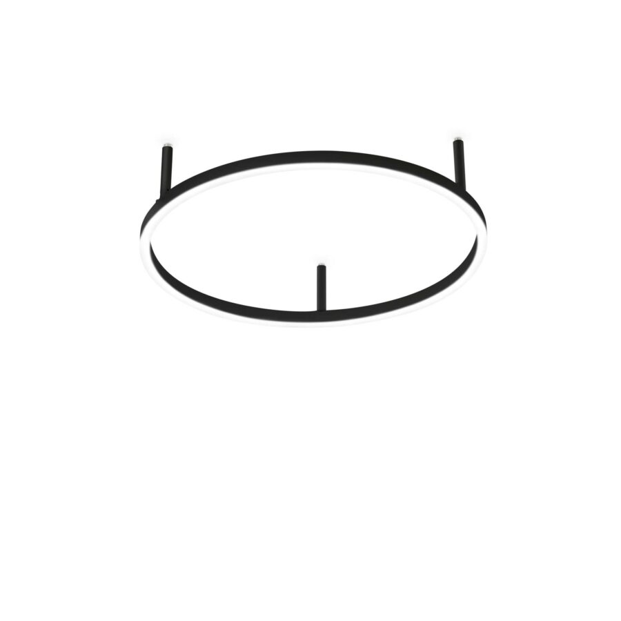 Plafonieră de interior ORACLE SLIM - Art. 265988, Ideal Lux, Negru