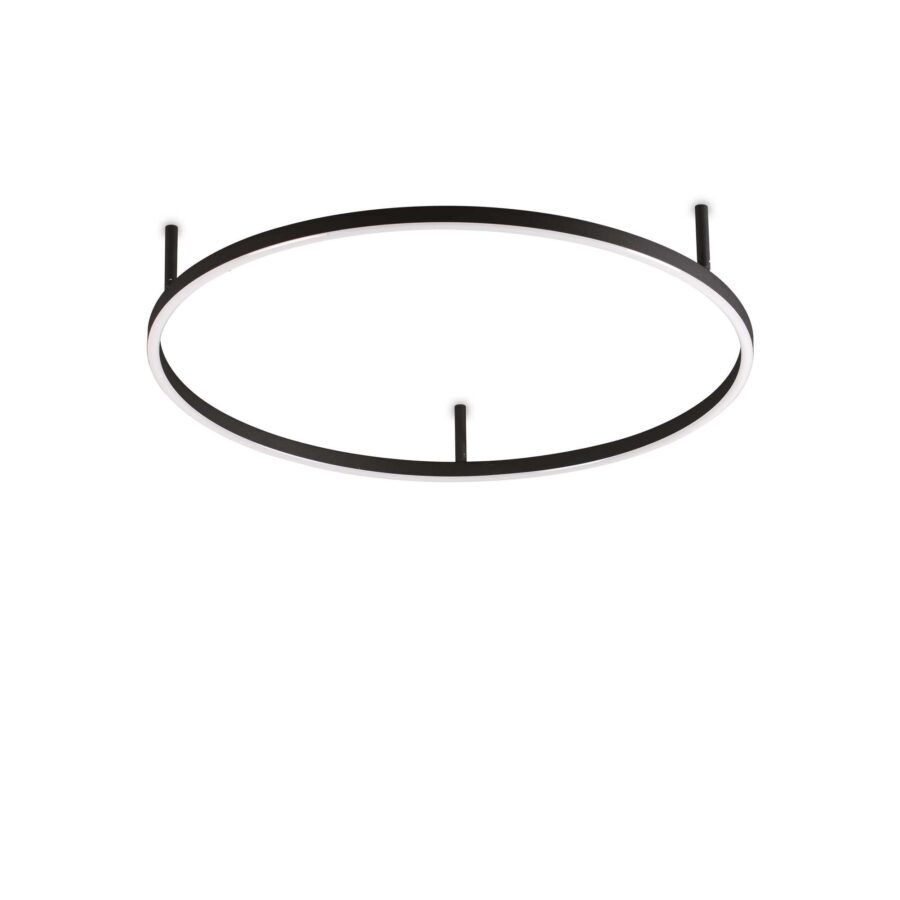 Plafonieră de interior ORACLE SLIM - Art. 266008, Ideal Lux, Negru