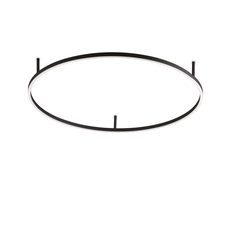 Plafonieră de interior ORACLE SLIM - Art. 266022, Ideal Lux, Negru
