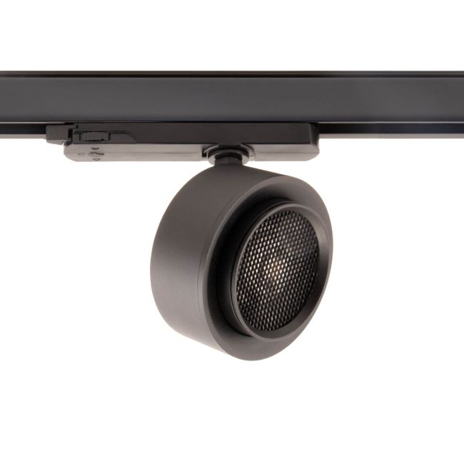 Proiector orientabil cu adaptor pentru şine cu 3 circuite XARTE 28W 220-240V 4000K CRI.90 15-45° Negru mat