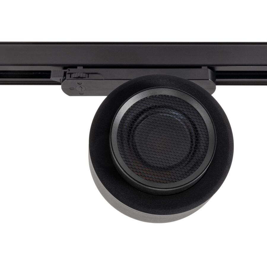 Proiector orientabil cu adaptor pentru şine cu 3 circuite XARTE 38W 220-240V 3000K CRI.90 15-45° Negru mat