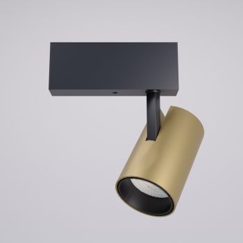 Mini proiector orientabil și dimabil XTRIM DALI cu braț de montaj vizibil 3000K CRI90 20° Auriu