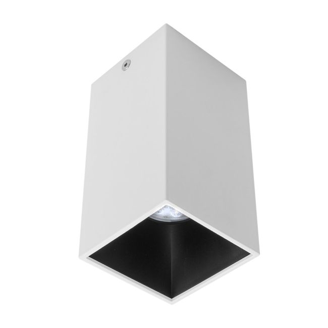 Plafonieră pătrată LED XNITRO GU10/PAR16 1x50W max. 230V AC Alb mat/Negru mat