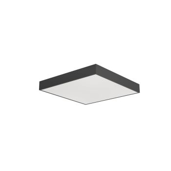 Corp de iluminat pătrat cu montaj pe plafon sau suspendat XPILL 3/4/6000K CRI.80 110° Negru mat