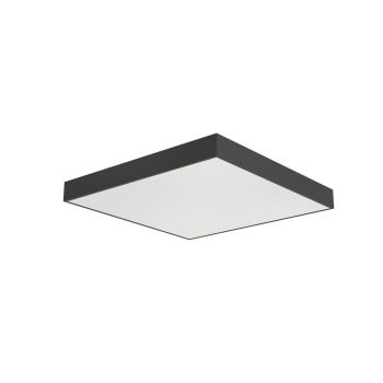 Corp de iluminat pătrat cu montaj pe plafon sau suspendat XPILL 3/4/6000K CRI.80 110° Negru mat