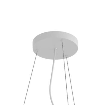 Sistem de suspendare cu trei fire torsadate din oțel pentru PXR04 L=2.5 m Negru mat