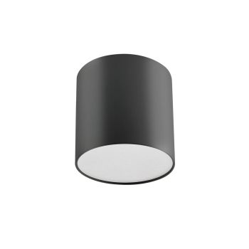 Plafonieră rotundă LED XROLL 9W 220-240V AC 3000K CRI.80 120° Negru mat