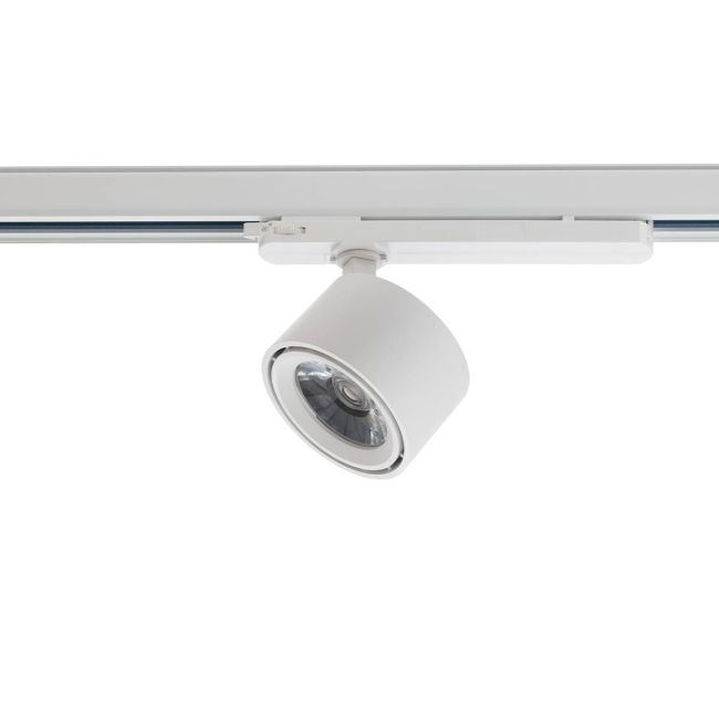 Proiector orientabil cu adaptor pentru şine cu 3 circuite XTORCH cu alimentator DALI 1x28W 220-240V 3000K CRI.92 UGR<10 36° Alb mat