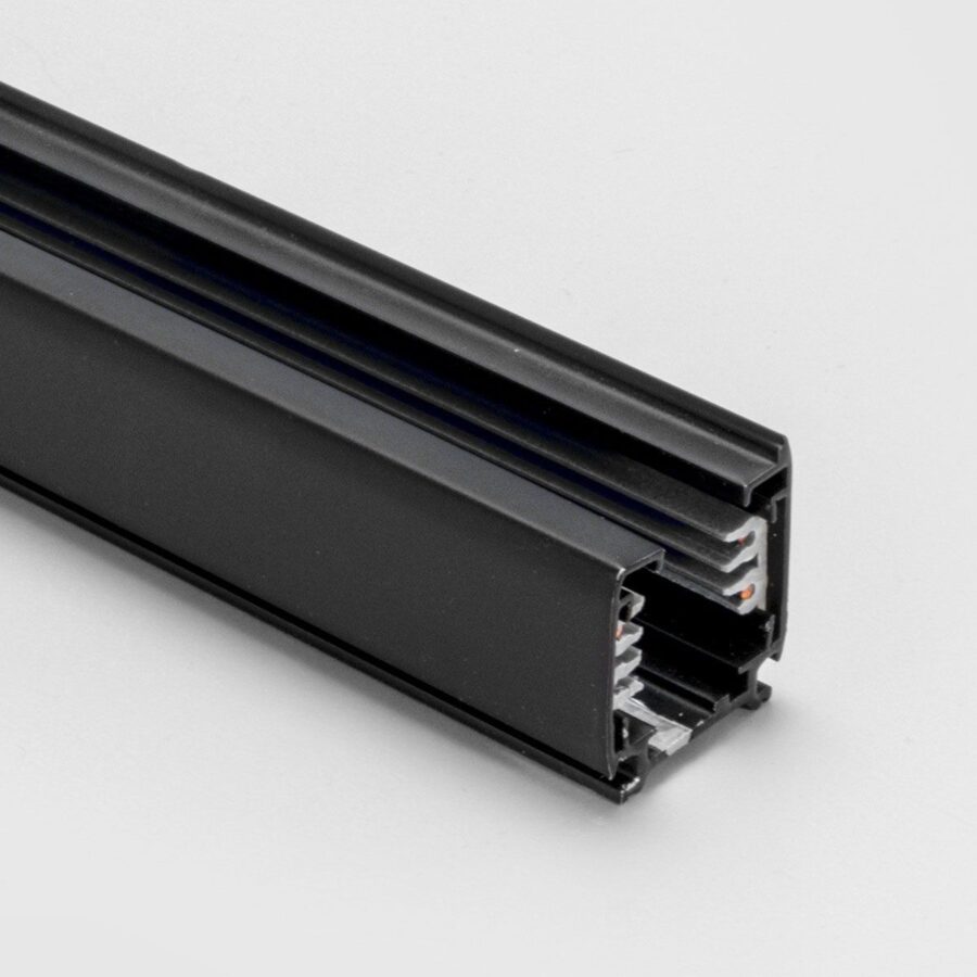 Şină cu trei circuite și circuit separat de comandă pentru proiectoare cu alimentatoare DALI 250V/16A max. 3m Negru mat