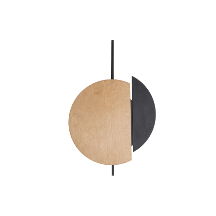 Aplică de interior SUNSET NATURAL C - Art. 10578, Nowodvorski, Lemn/Negru