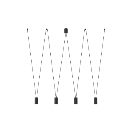 Suspensie de interior MORE EYE IV - Art. 7822, Nowodvorski, Negru