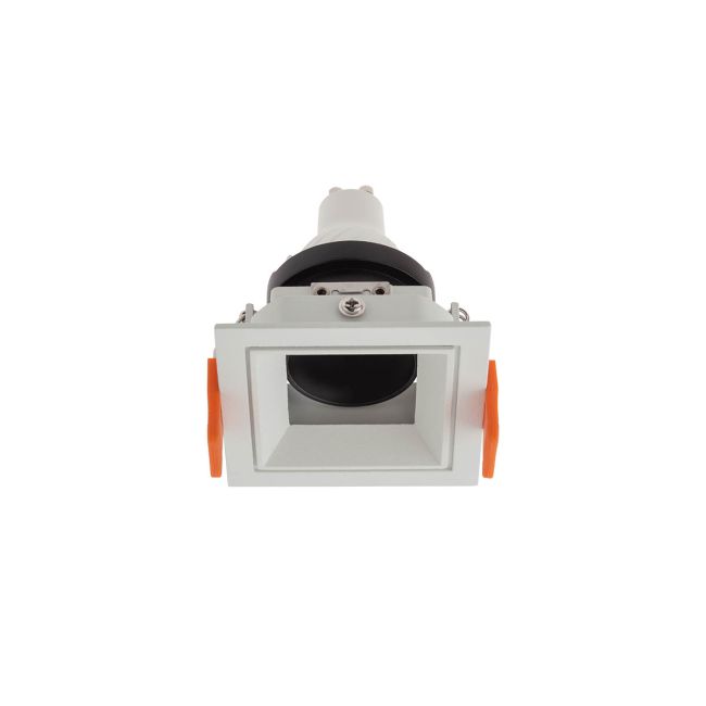 Spot încastrat în plafon fals, orientabil, pătrat XNOTE  GU10/PAR16 1x50W max. 230V UGR<10, Alb mat/Negru mat