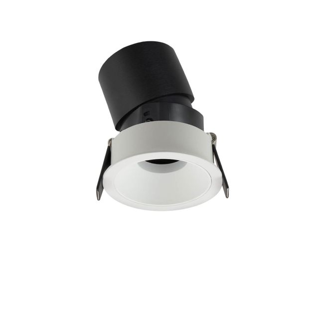 Spot orientabil încastrat rotund XPIT protejat la praf și umiditate (IP54) 12W 3000K, Alb mat/Alb mat