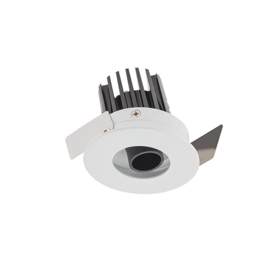 Corp de iluminat încastrat, orientabil XPIXEL cu LED 7W 2700K CRI.90 UGR<16 30°, Alb mat/Negru