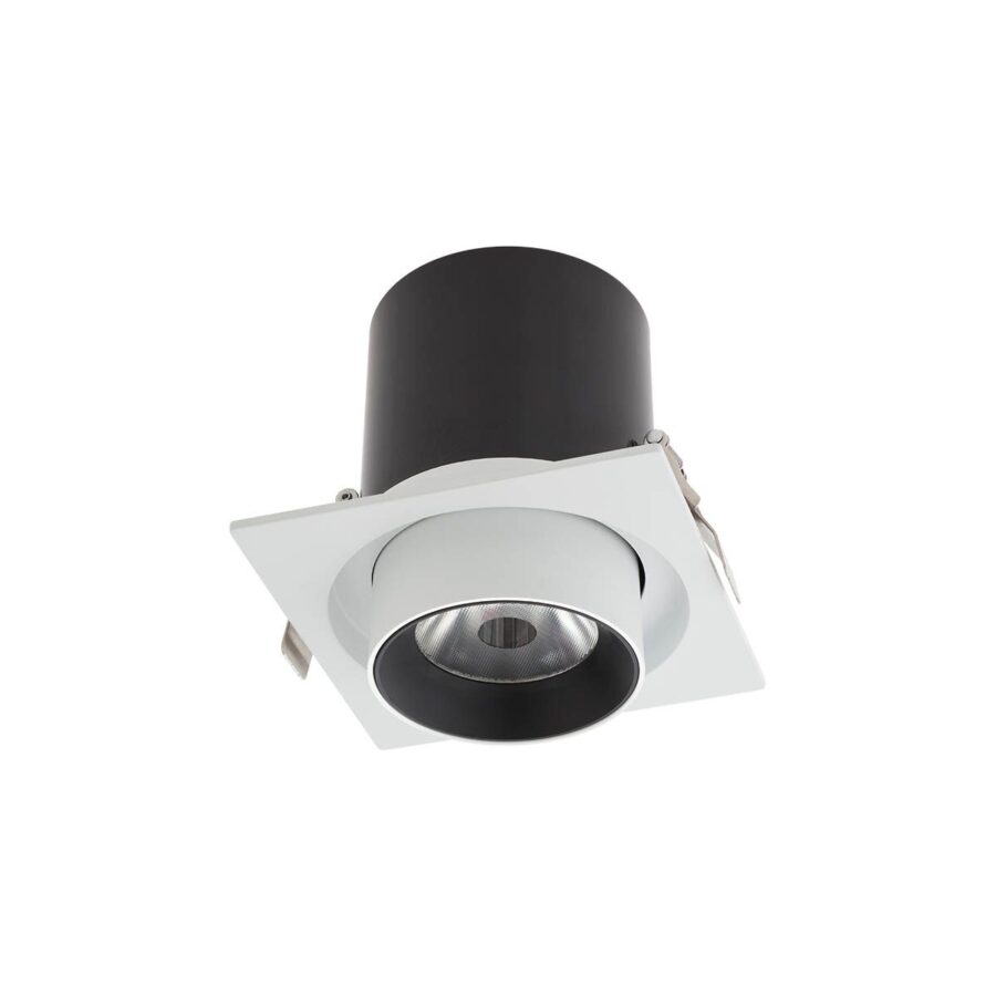 Corp de iluminat încastrat cu proiector retractibil XSLIDE 1x25W 4000K CRI.90 UGR<10 38°, Alb mat