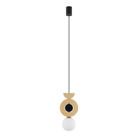 Suspensie de interior DROPS WOOD B - Art. 11174, Nowodvorski, Lemn/Negru