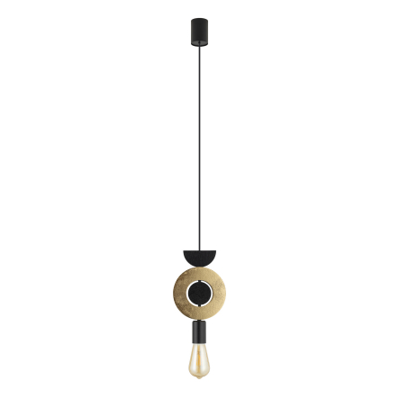 Suspensie de interior DROPS WOOD F - Art. 11180, Nowodvorski, Lemn/Negru