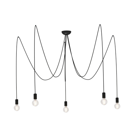 Suspensie de interior SPIDER V - Art. 6788, Nowodvorski, Negru