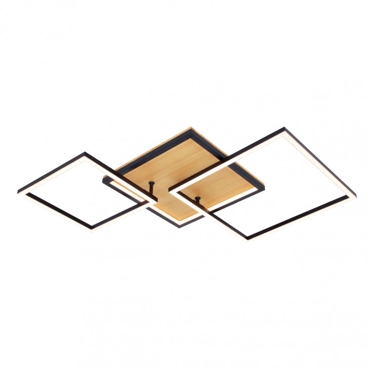 Plafonieră de interior Noris - Art. PLF-82738-38W-WO, Italux, Lemn